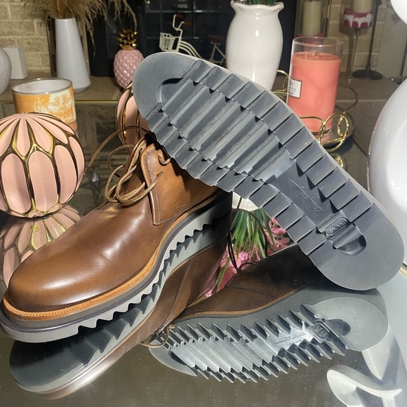 Salvatore Ferragamo Brown Chukka boots
